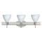 Besa Lighting Mia Vanity, Carrera, Satin Nickel Finish, 3x5W LED 3SW-177919-LED-SN - alternate 1